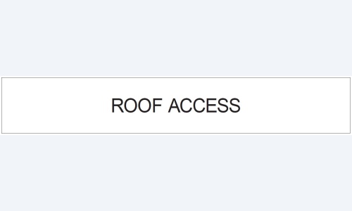Roof Access Door Sign