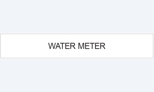 Water Meter Door Sign