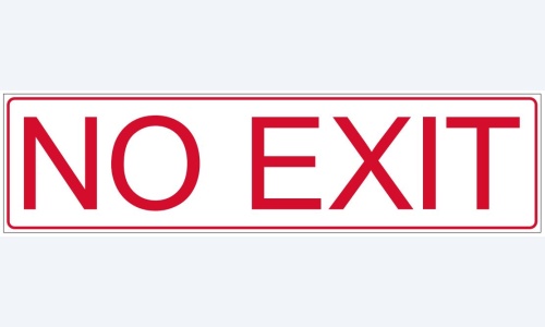 NO EXIT (White)