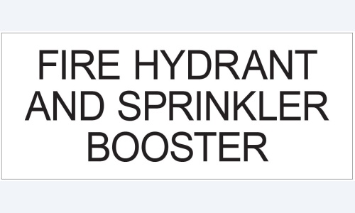 Fire Hydrant and Sprinkler Booster