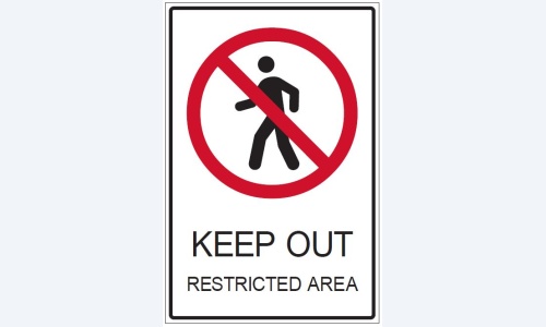 Keep Out Restricted Area