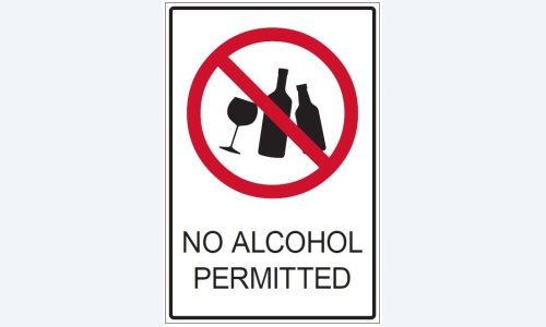 No Alcohol Permitted
