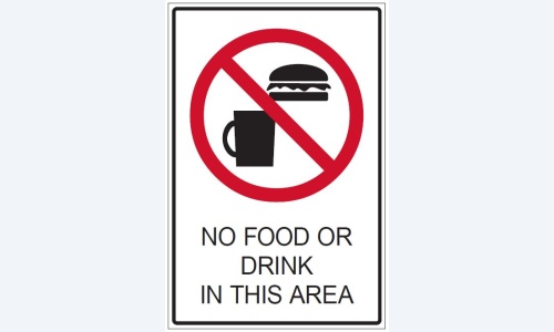 No Food Or Drink In this Area