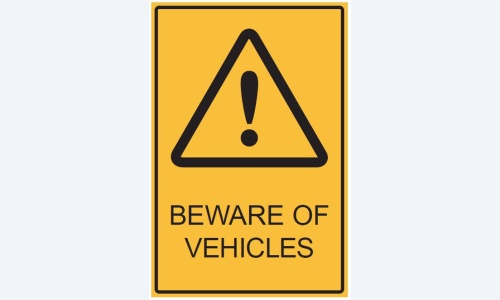 Beware Of Vehicles